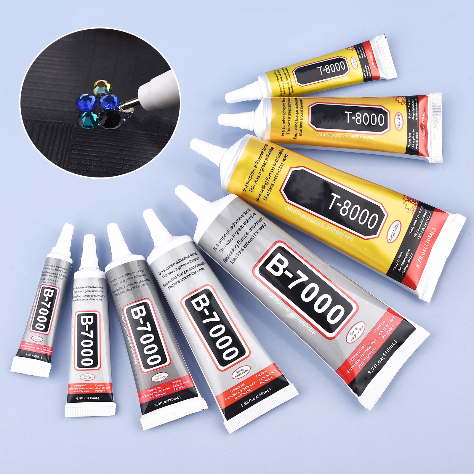 Body Jewelry Tool - Pegamento de B-7000 de 9/15/50/110ml, adhesivo