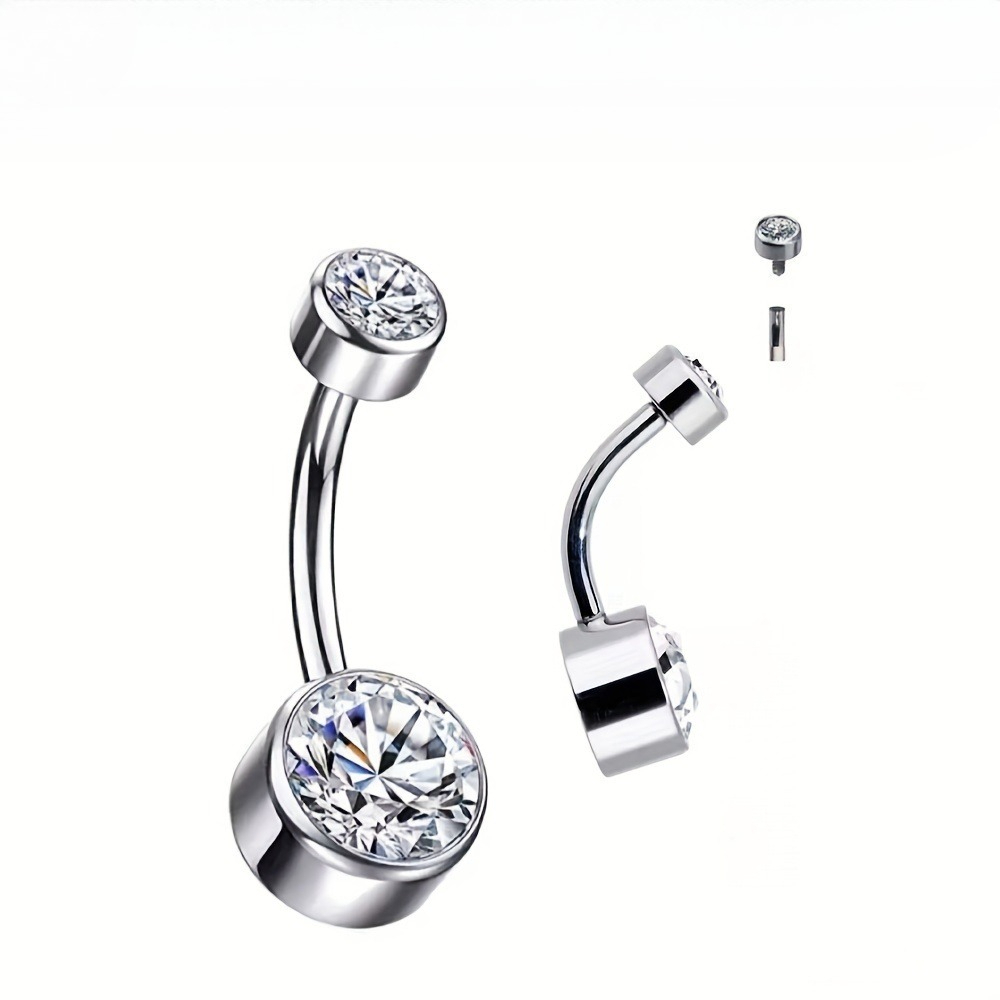 Body Jewelry For Sensitive Skin - 1 Pieza de Anillo de Ombligo