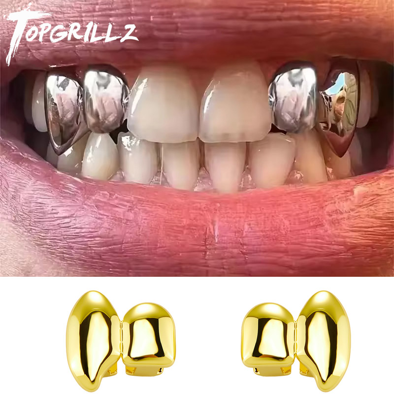 Body Jewelry Tool - TOPGRILLZ Vampiro DIY doble colmillos Grillz