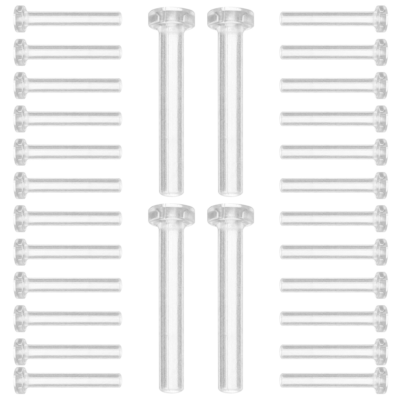 Body Jewelry For Sensitive Skin - 50 protectores transparentes para aretes, antialérgicos,