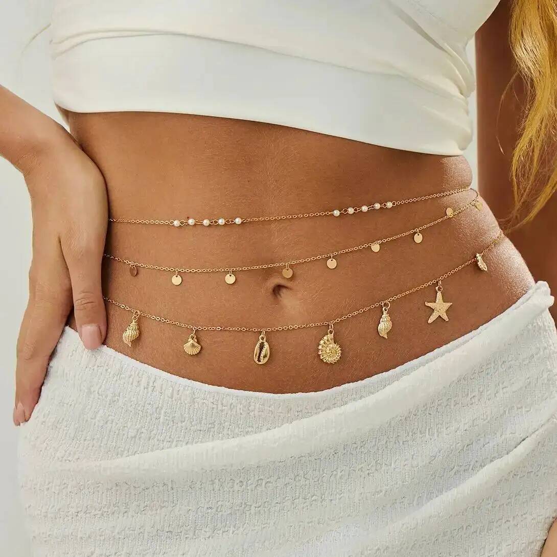 Body Jewelry By The Chain Gang - IngeSight.Z 3 unids/set Boho estrella de