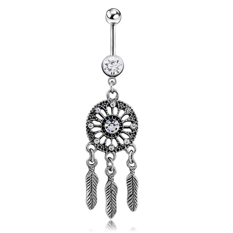 Body Jewelry Hot - Atrapasueños de cristal austriaco, anillos para