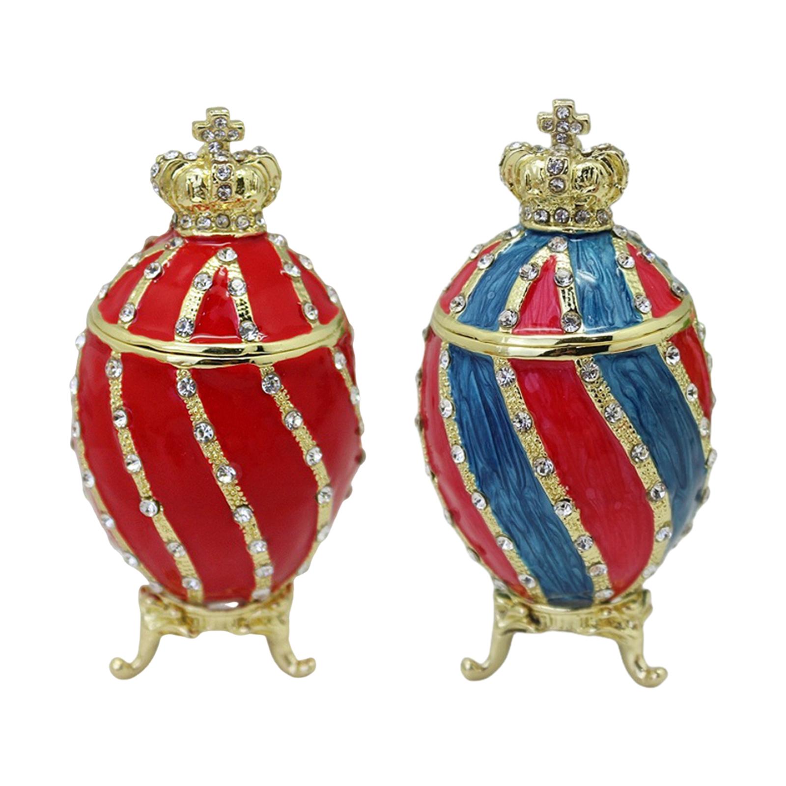 Body Jewelry Display Case - Faberge-caja de baratijas de huevo, contenedor,