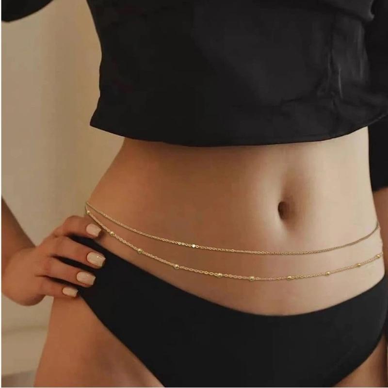 Body Jewelry Waterproof - Cadena de cintura para mujer, resistente