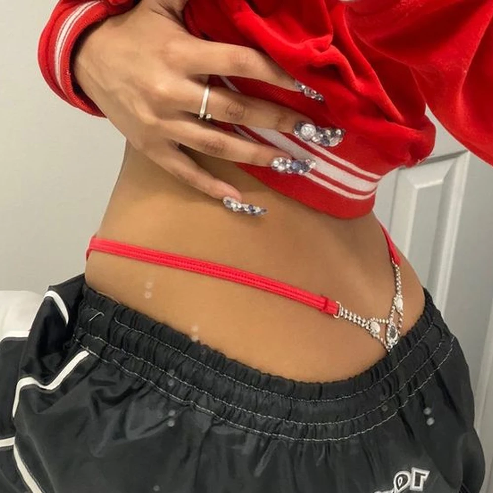 Body Jewelry Usa - Tanga redonda Sexy con diamantes de