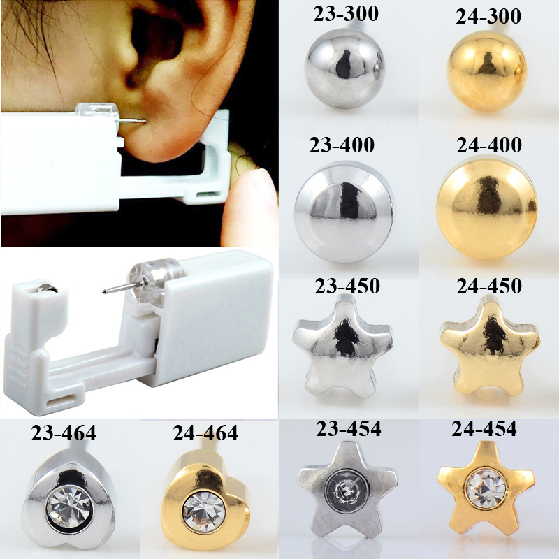 Body Jewelry Display Case - 24 unids/caja sin dolor Kit de