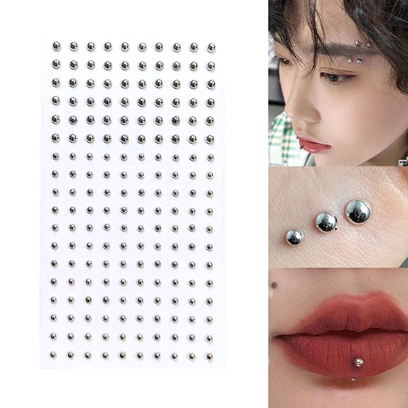 Body Jewelry Ear Piercing - Pegatina de diamante para nariz falsa,