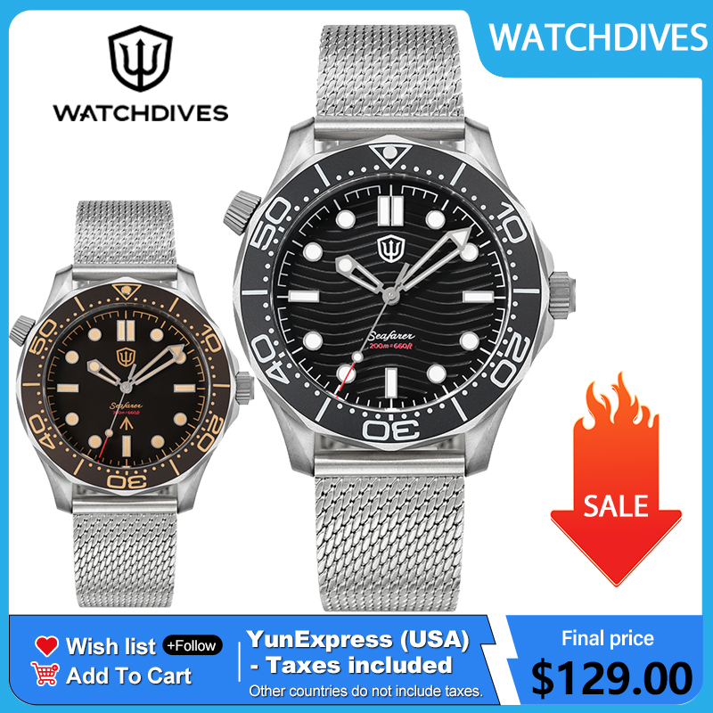 Body Jewelry Titanium - Reloj de buceo Watchdives de titanio