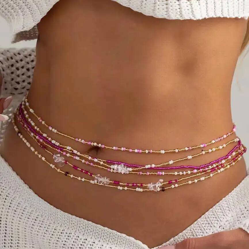 Body Jewelry Usa - SHIXIN Juego de 6 Cadenas de