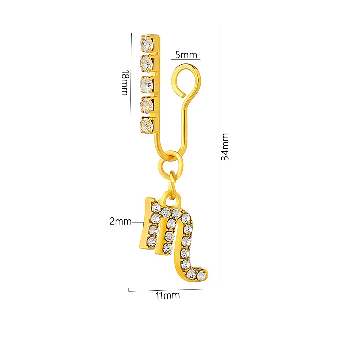 Paquete de Clips de Metal para - Body Jewelry Ear Piercing reseña y precio