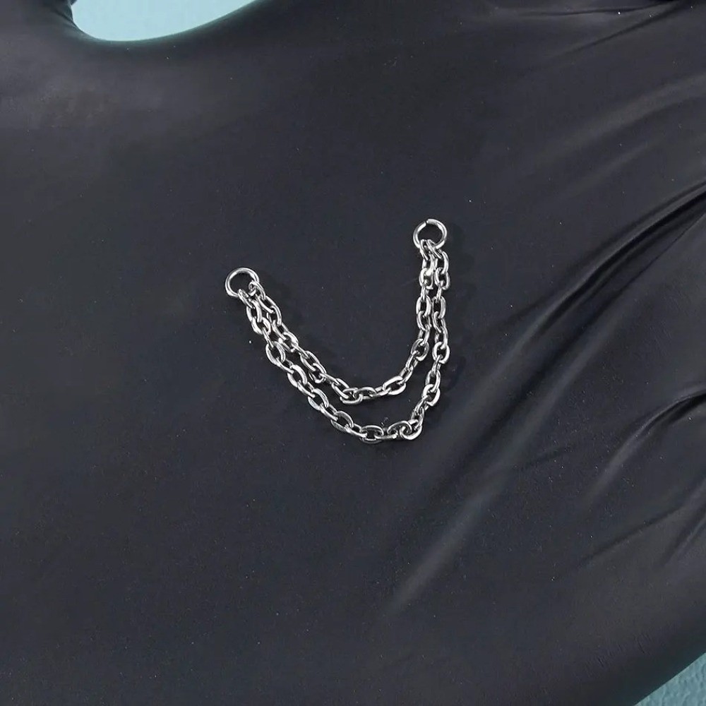 Cadena de titanio para nariz,  - Body Jewelry Ear Piercing reseña y precio