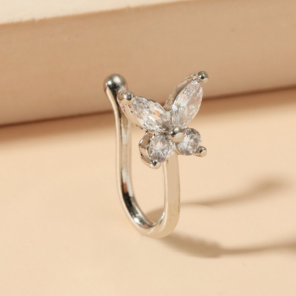 Anillo de nariz de mariposa co - Body Jewelry Ear Piercing reseña y precio