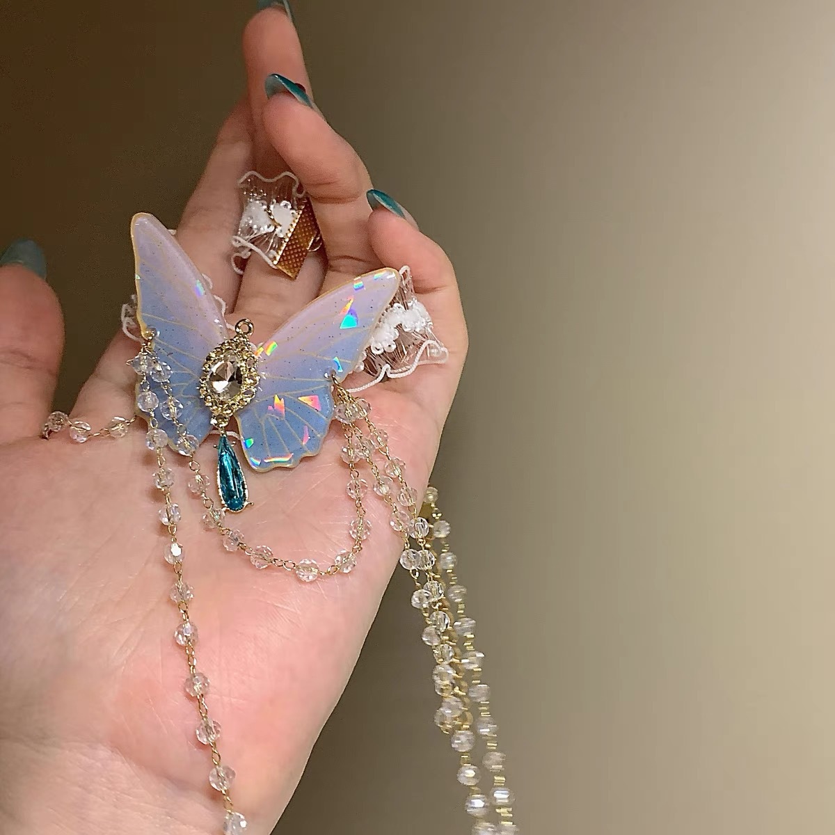 Cadena de pierna de encaje elá - Body Jewelry Usa reseña y precio