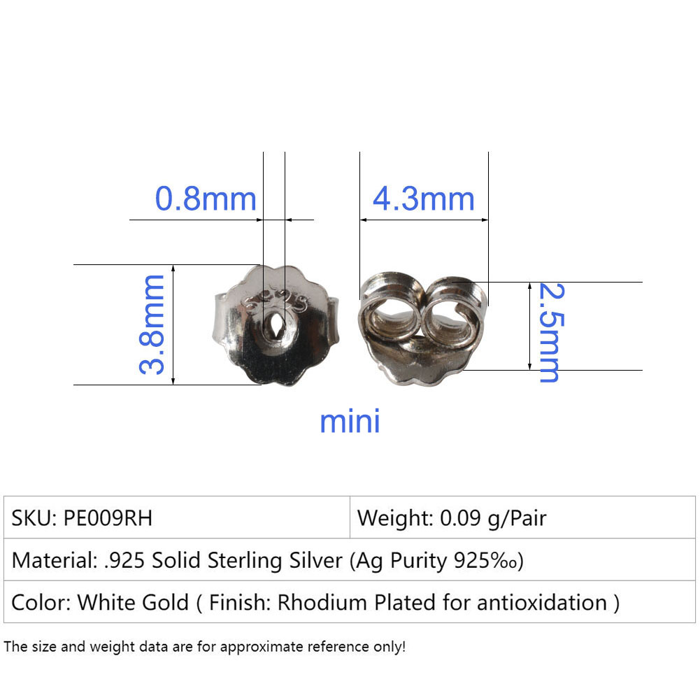 Pendientes de plata de ley 3,8 - Body Jewelry Top reseña y precio