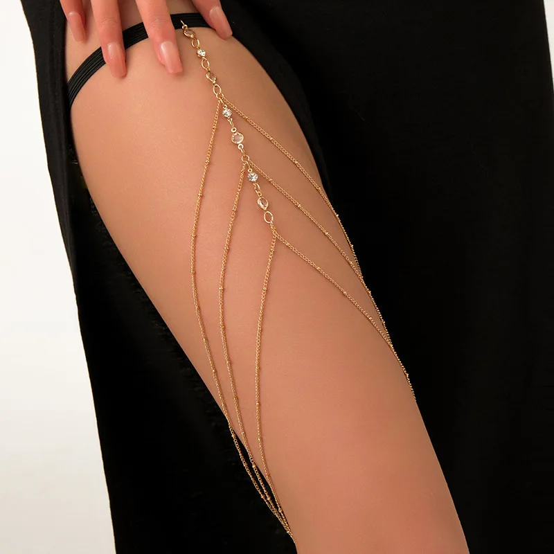 Cadena de muslo bohemia de mod - Body Jewelry By The Chain Gang reseña y precio