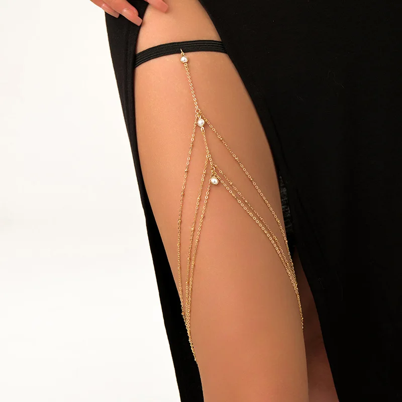 Cadena de muslo bohemia de mod - Body Jewelry By The Chain Gang reseña y precio