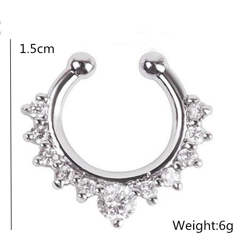 Clip de nariz en forma de U pa - Body Jewelry Ear Piercing reseña y precio