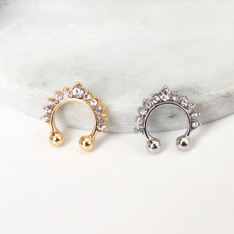 Clip de nariz en forma de U pa - Body Jewelry Ear Piercing reseña y precio