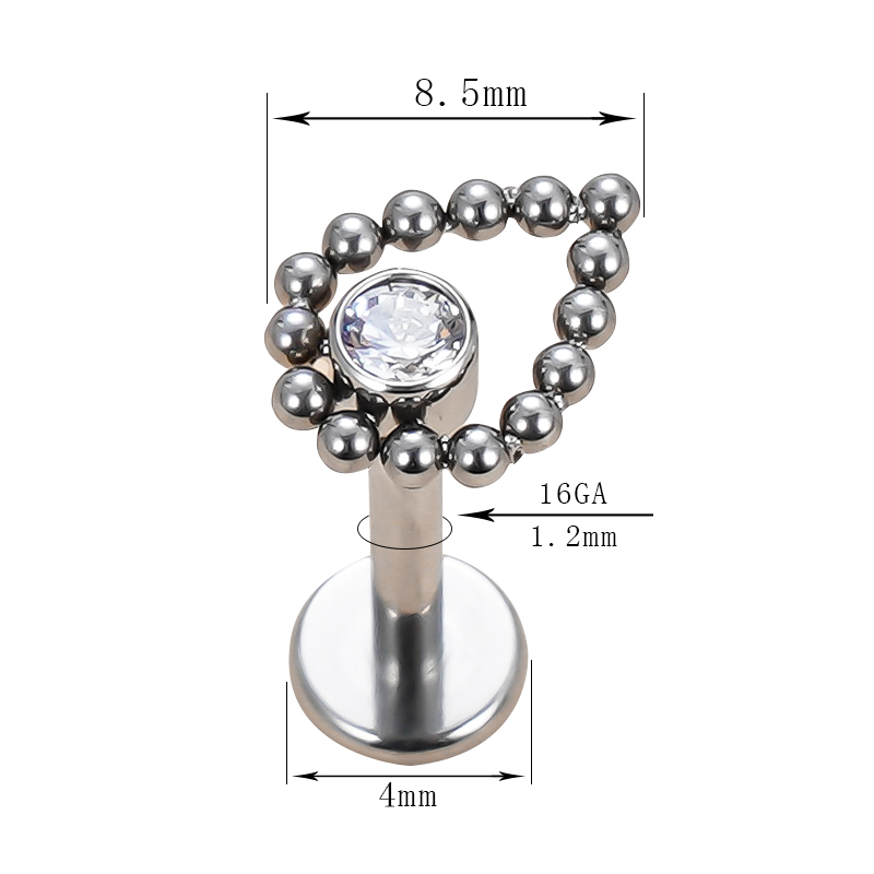 1 pieza G23 titanio 16G bola s - Body Jewelry Amazon reseña y precio