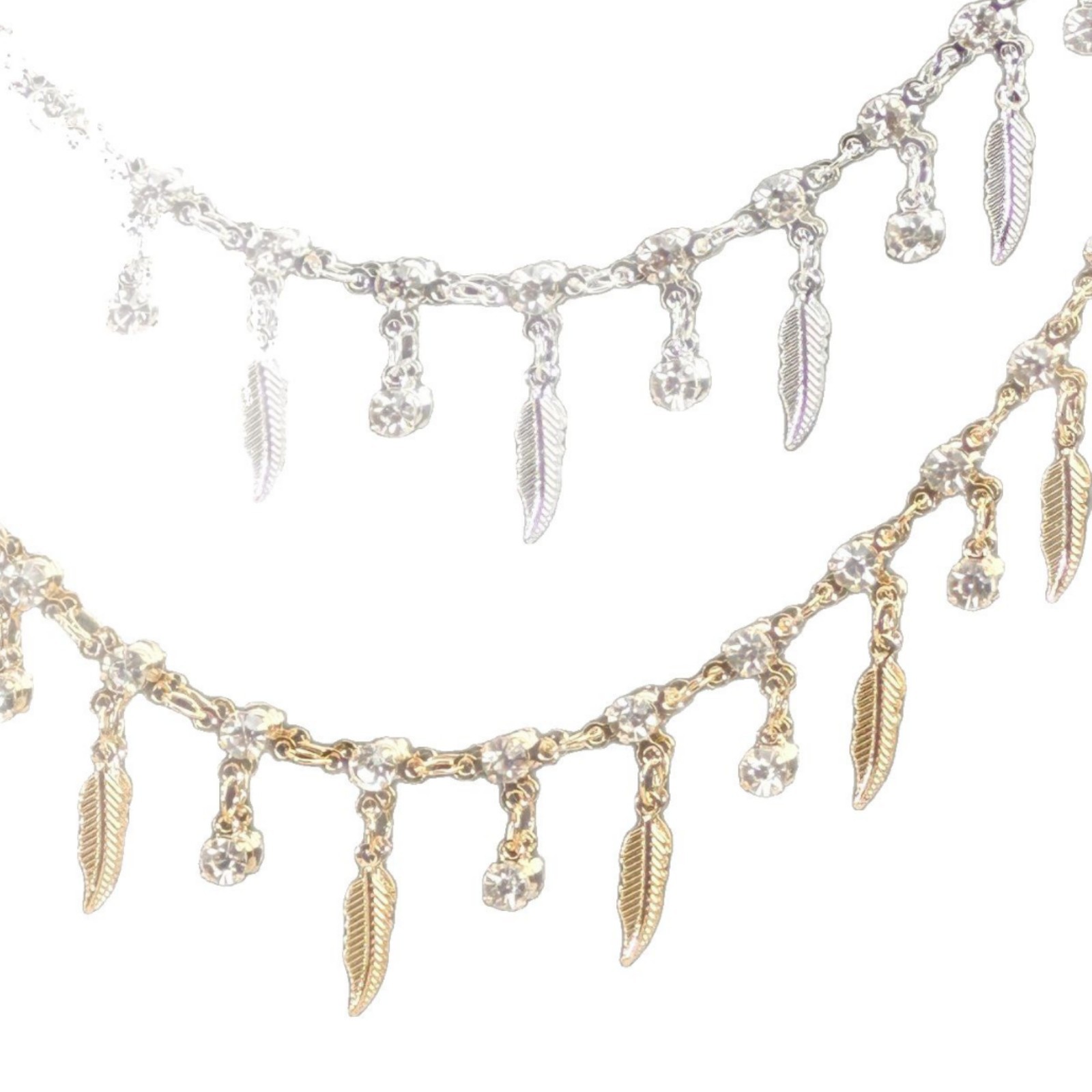 Cadena de plumas de diamante t - Body Jewelry Usa reseña y precio