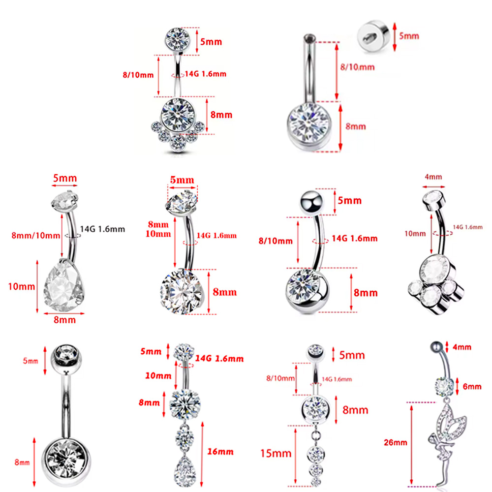 Piercing para Ombligo de Titan - Body Jewelry For Sensitive Skin reseña y precio