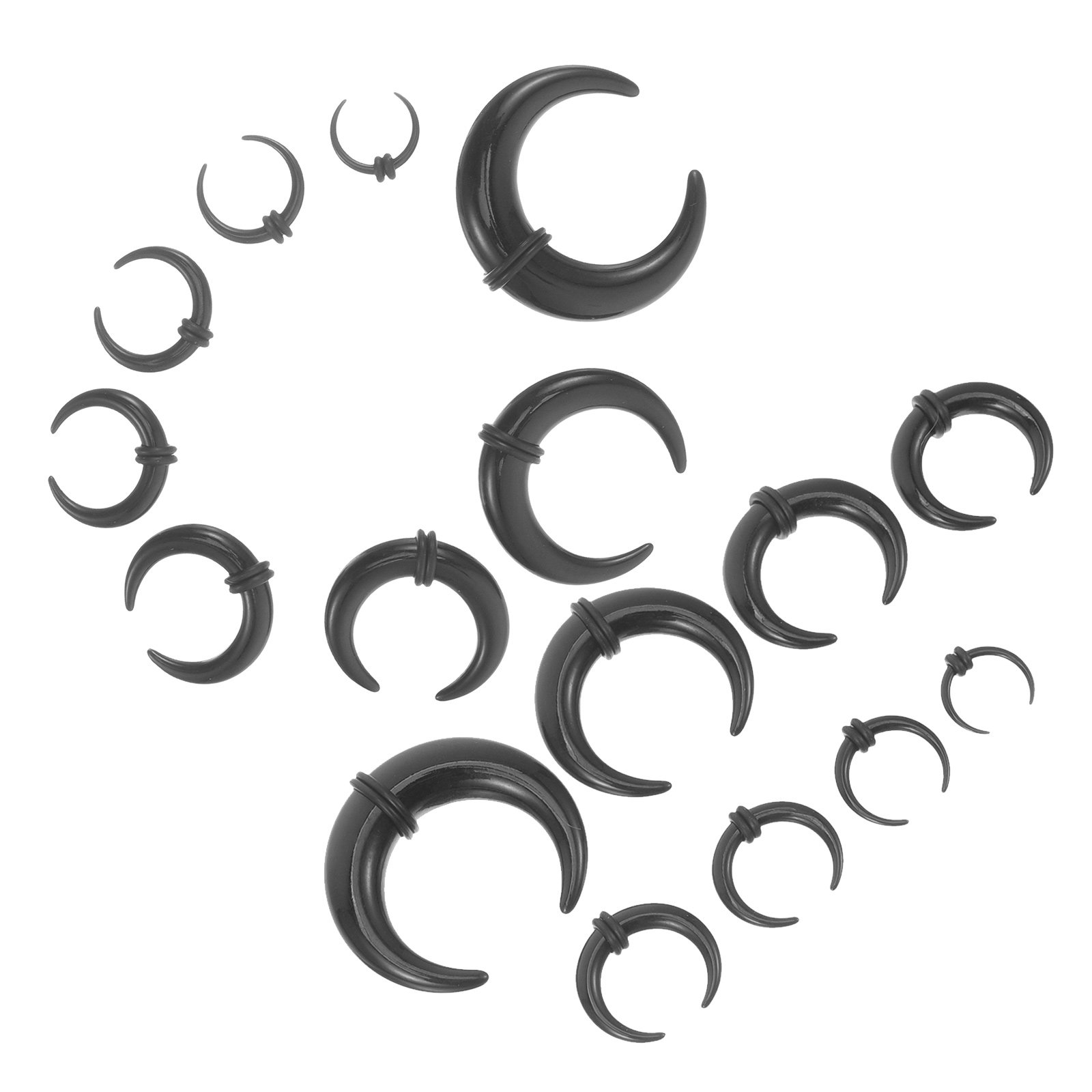 Set de 16 Anillos de Acrílico  - Body Jewelry For Sensitive Skin reseña y precio