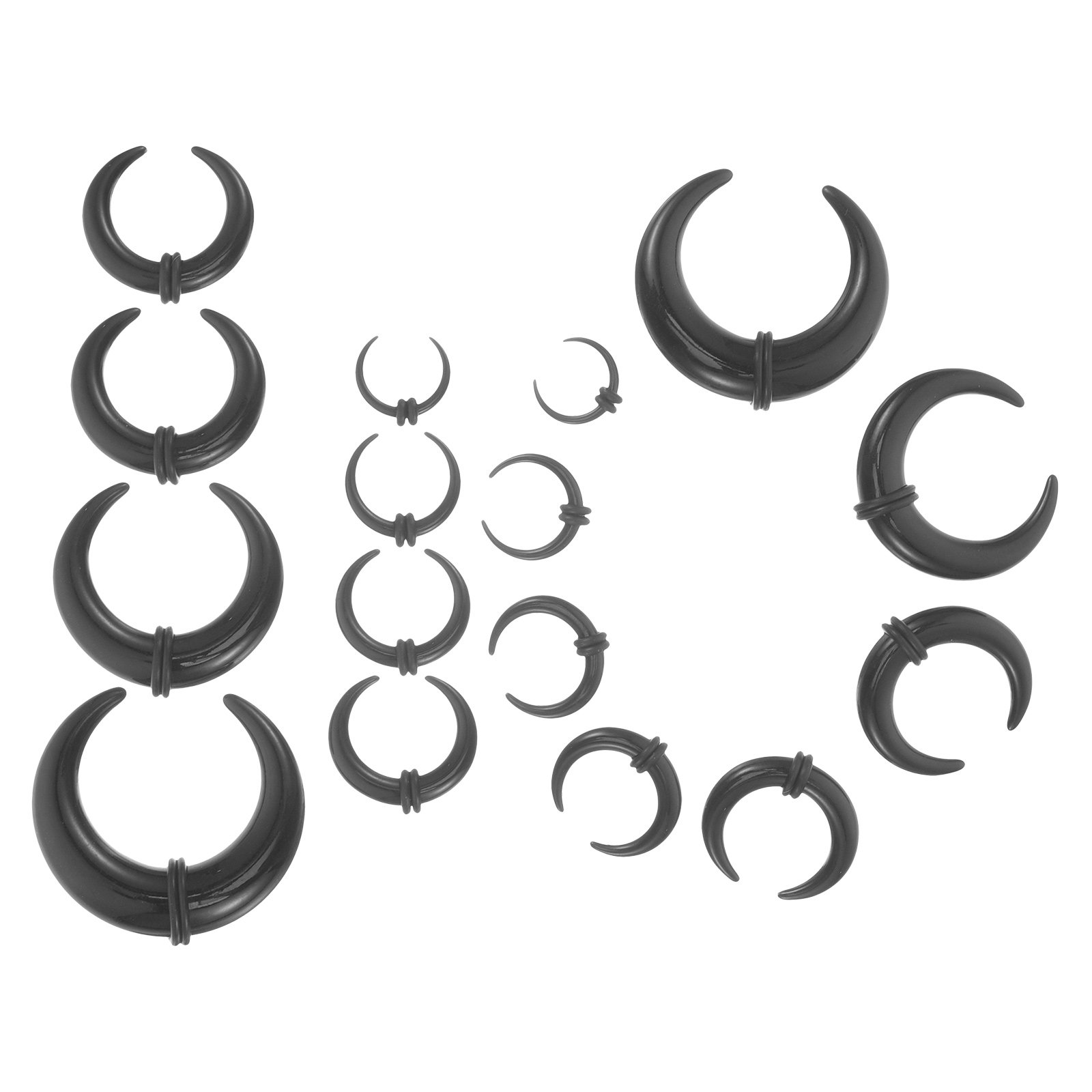 Set de 16 Anillos de Acrílico  - Body Jewelry For Sensitive Skin reseña y precio