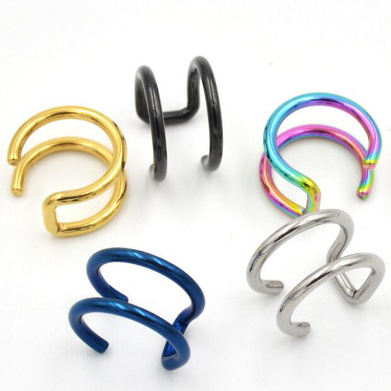 2 Piezas de Pendientes de Clip - Body Jewelry Ear Piercing reseña y precio