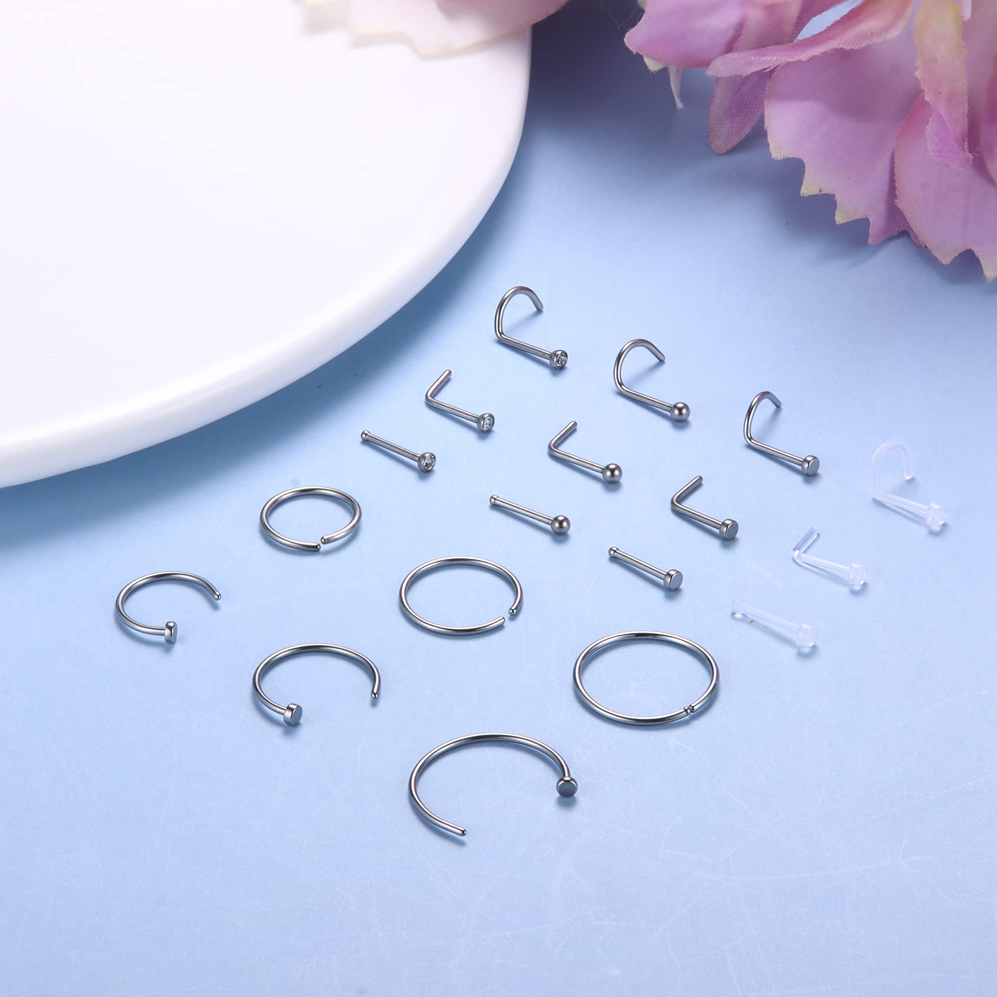 1 Uds. Anillo de nariz hipoale - Body Jewelry For Sensitive Skin reseña y precio