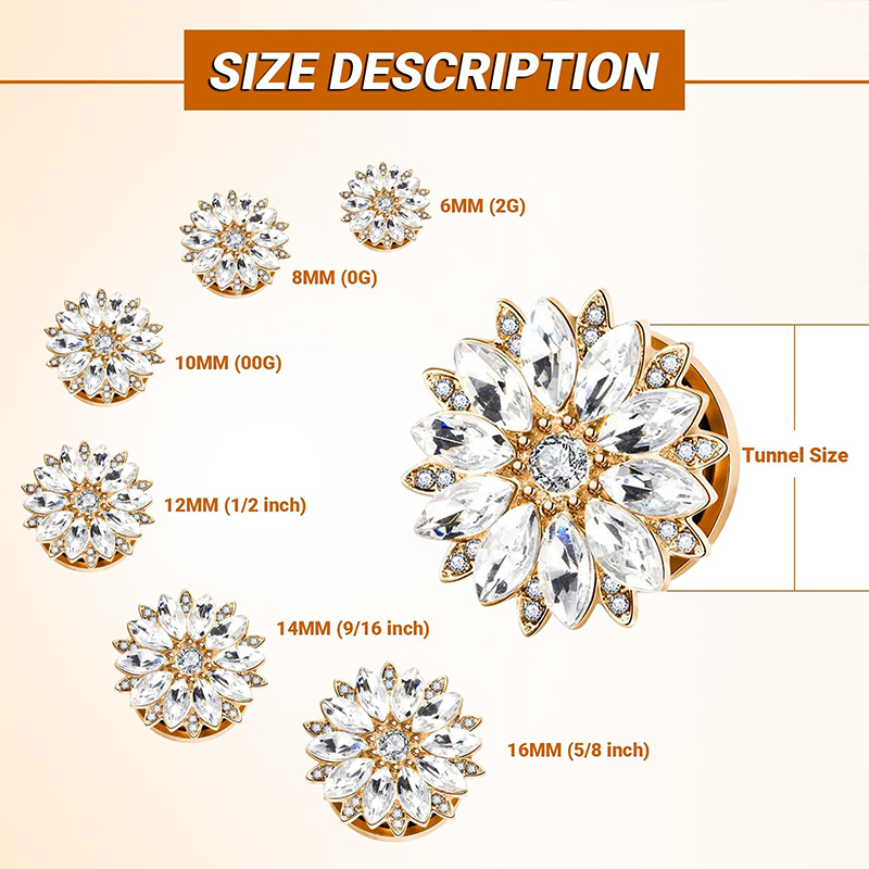 Tapones y túneles para orejas  - Body Jewelry Ear Piercing reseña y precio