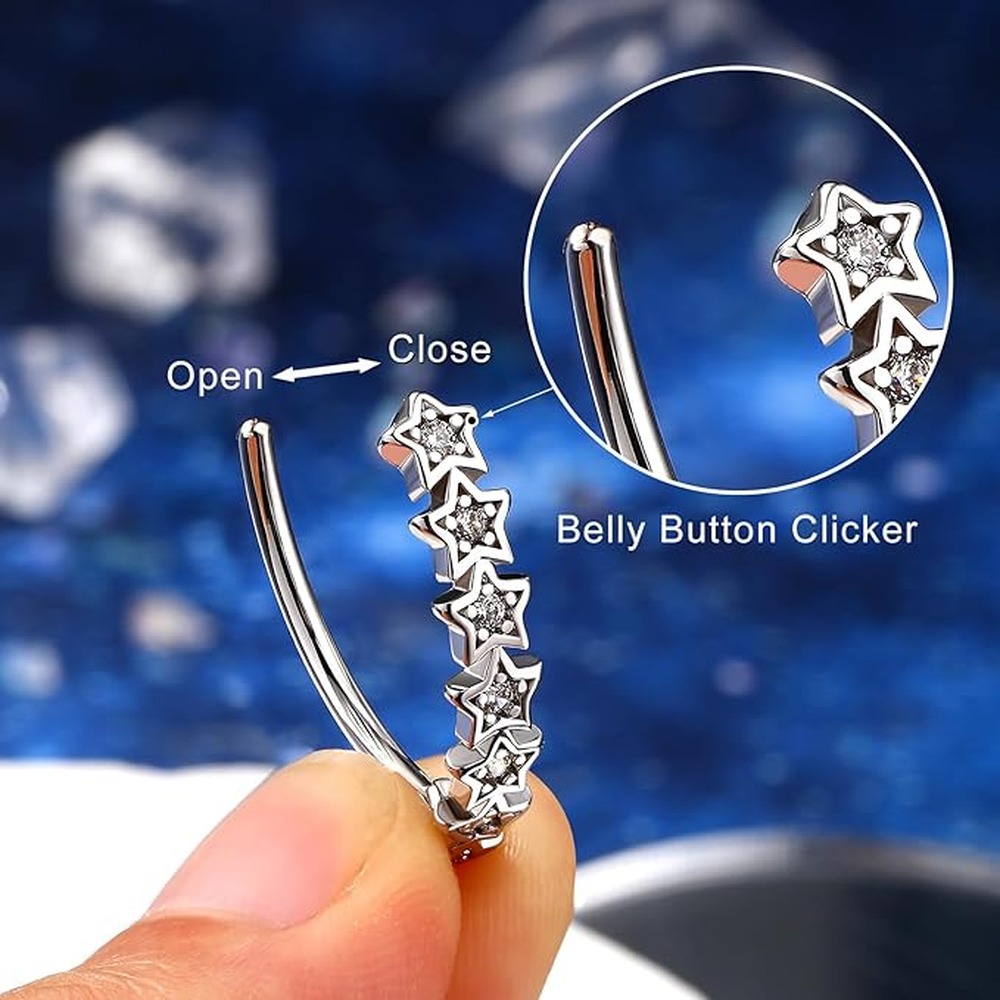 Piercing de Ombligo Colgante d - Body Jewelry For Sensitive Skin reseña y precio