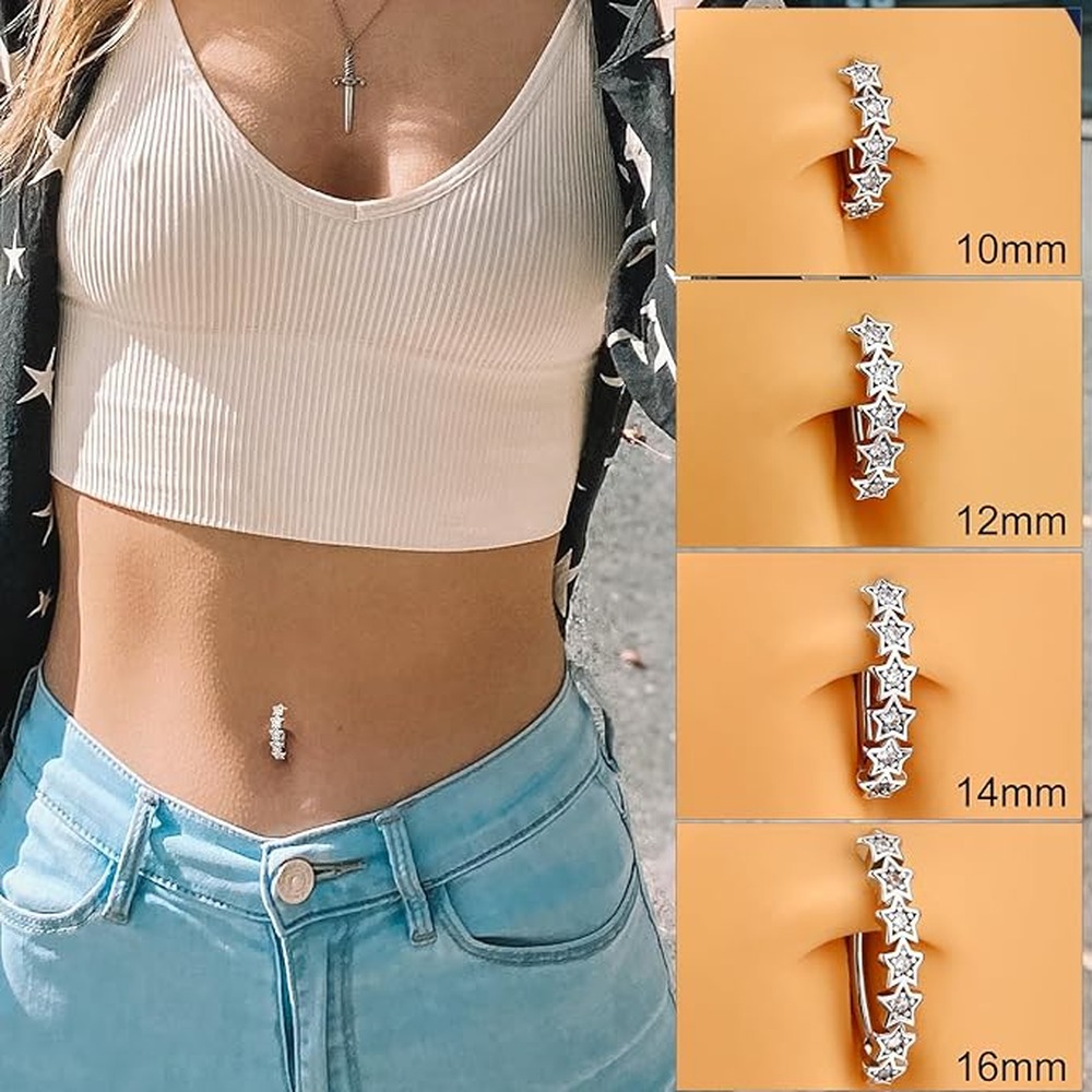 Piercing de Ombligo Colgante d - Body Jewelry For Sensitive Skin reseña y precio