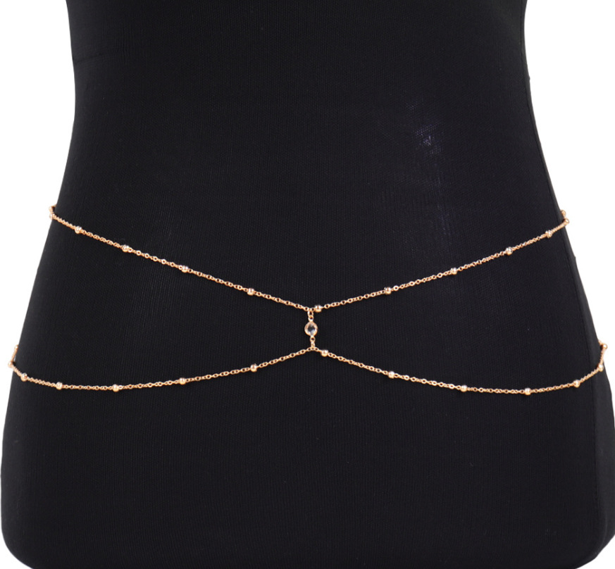 Cadenas de vientre con cuentas - Body Jewelry By The Chain Gang reseña y precio