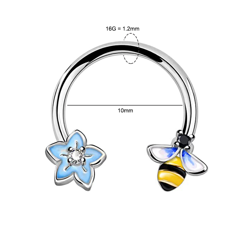 Pendientes de Aro de Acero Qui - Body Jewelry Ear Piercing reseña y precio
