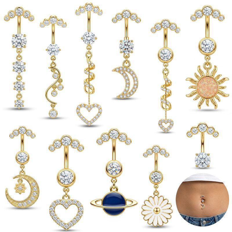5 Piezas de Anillos de Ombligo - Body Jewelry For Sensitive Skin reseña y precio