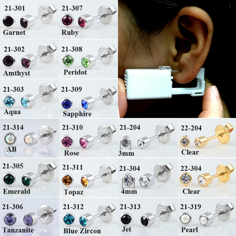 24 unids/caja sin dolor Kit de - Body Jewelry Display Case reseña y precio