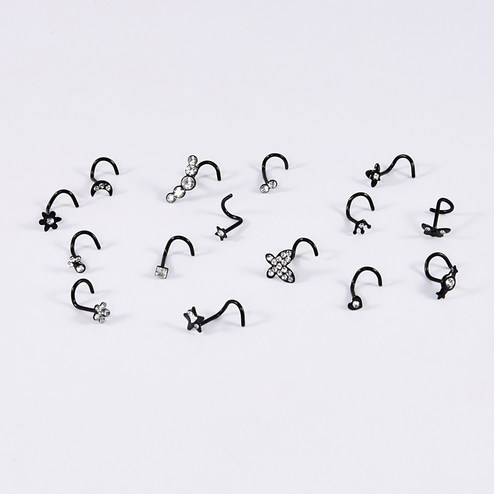 1-15 Uds. Perno de nariz de ac - Body Jewelry Etc reseña y precio